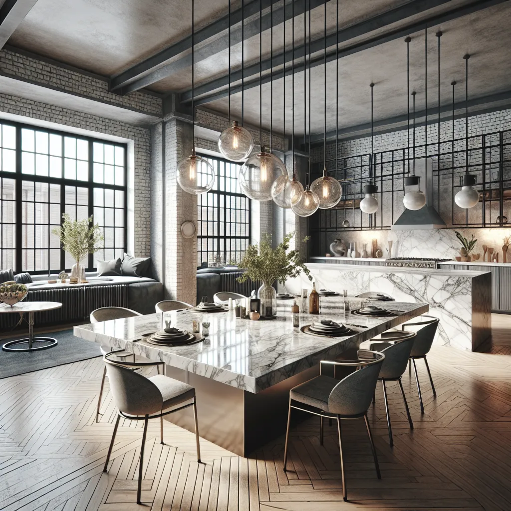 Industrial Style Marble Decoration Tips