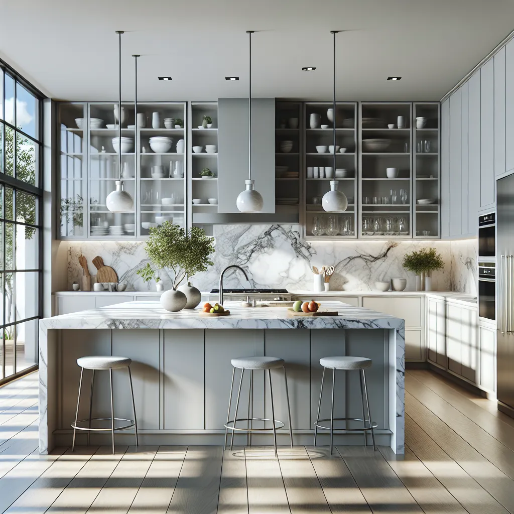 Marble Countertops in Modern Kitchen Designs